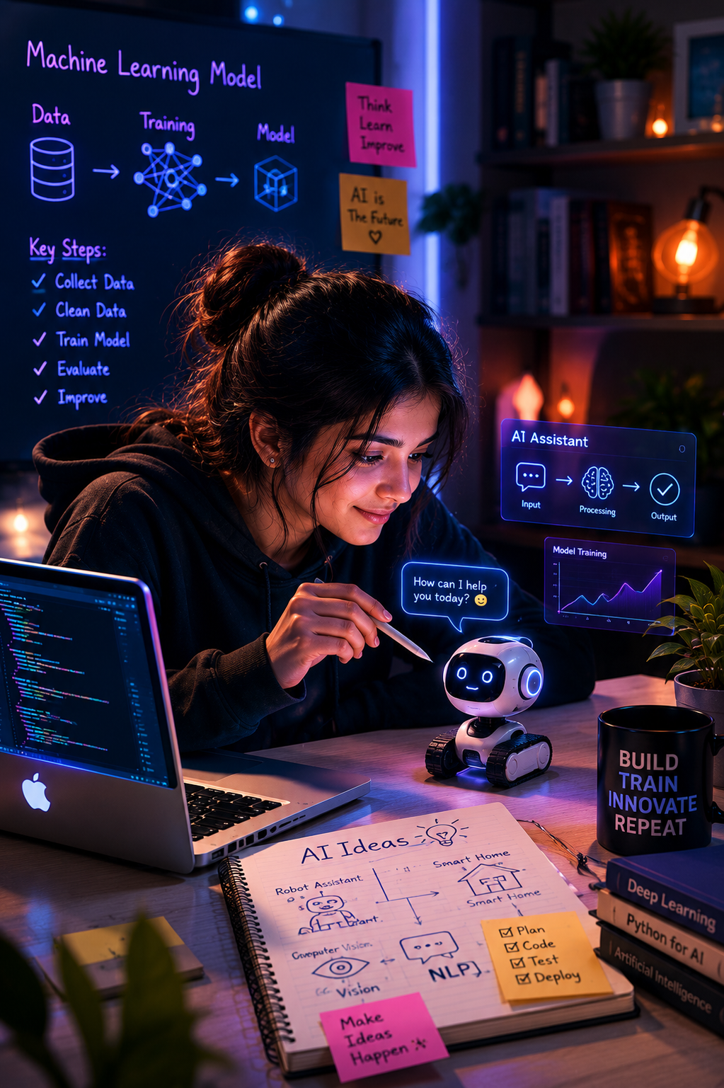 AIoT enthusiast prototyping machine learning and smart robot ideas